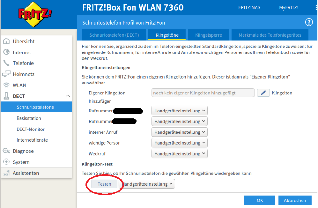 fritzboxdialtonetest